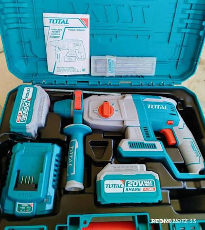 Marteau perforateur sans fil TOTAL TRHLI202682 20 V brushless SDS-Plus 26 mm