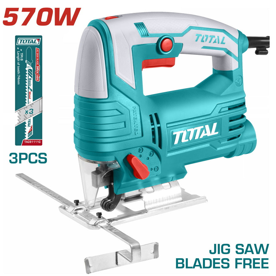 Scie sauteuse pendulaire filaire TOTAL TS206656 570 W
