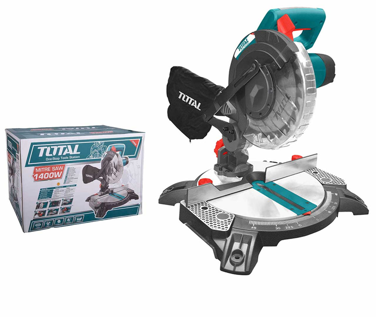 Scie à onglet TOTAL TS42142101 1400 W lame 210 mm