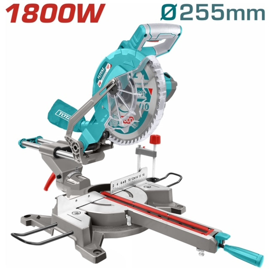 Scie à onglet TOTAL TS421825517 1800 W avec lame de 255 mm