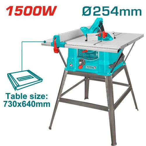 Scie à table TOTAL TS5152548 1500 W avec lame de 254 mm
