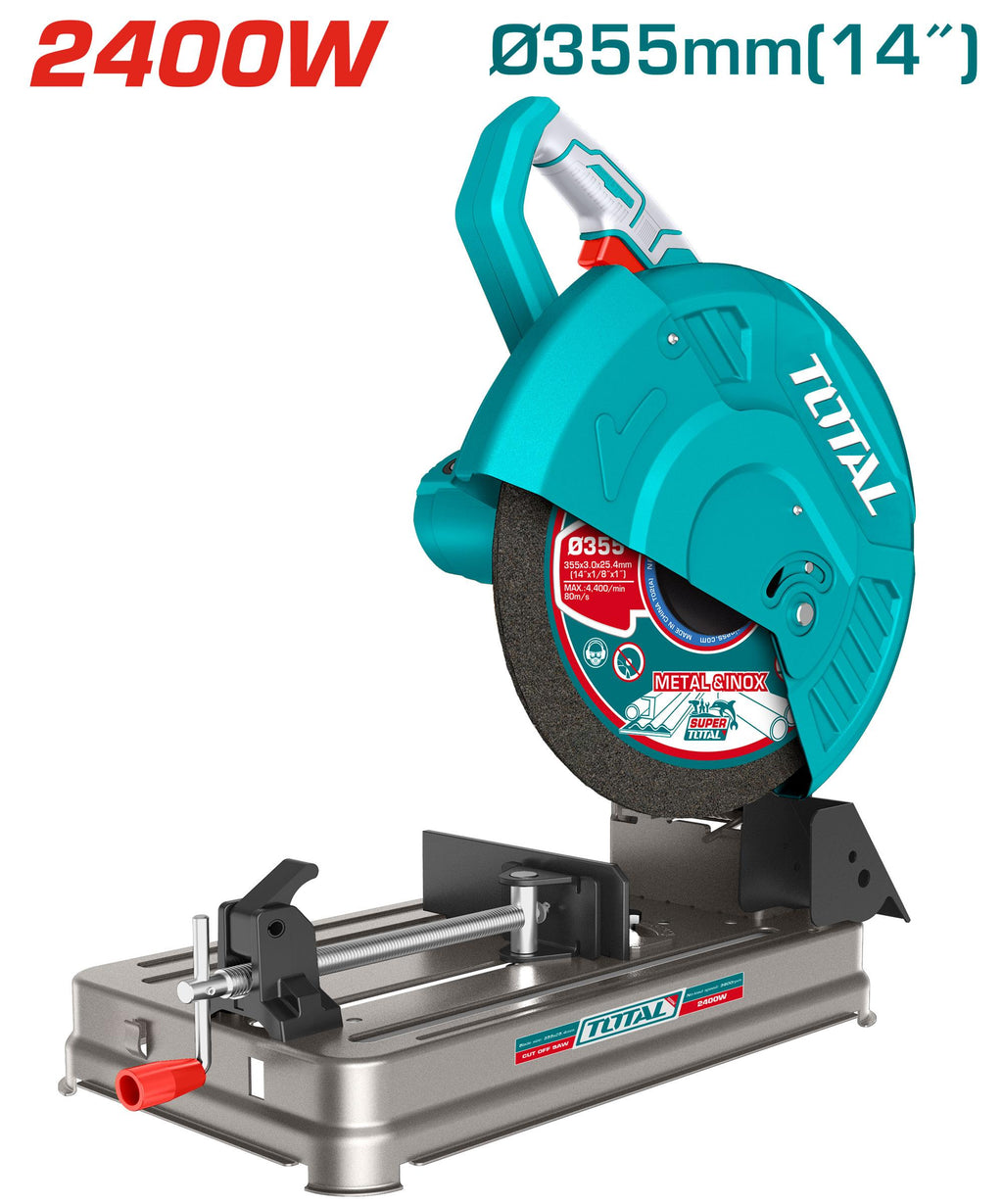 Tronçonneuse à métaux TOTAL TS9243558 2400 W disque 355 mm