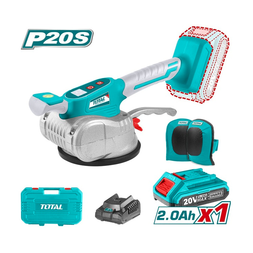 Carreau vibrant 20 V 2.0 Ah TOTAL TTVLI20018