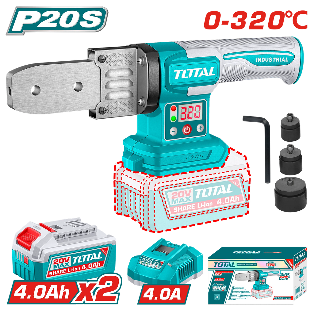 Soudage tubes 20 V TOTAL TWTLI20182