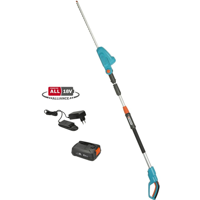 Taille-haies sur perche sans fil THS42/18V P4A avec batterie Gardena
