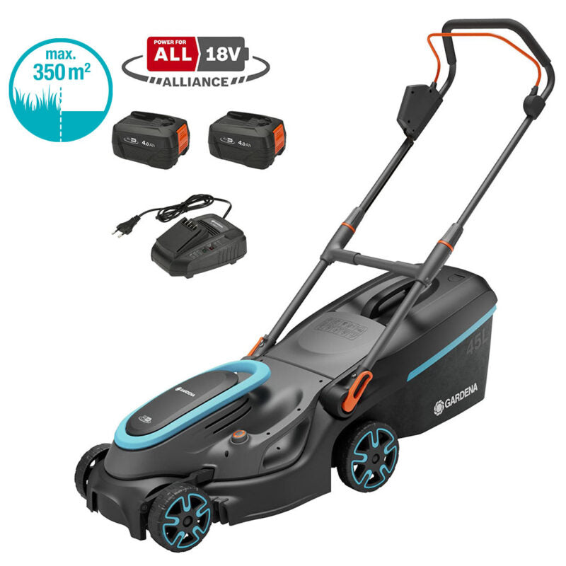 Tondeuse sans fil PowerMax 37/36V P4A avec batteries Gardena