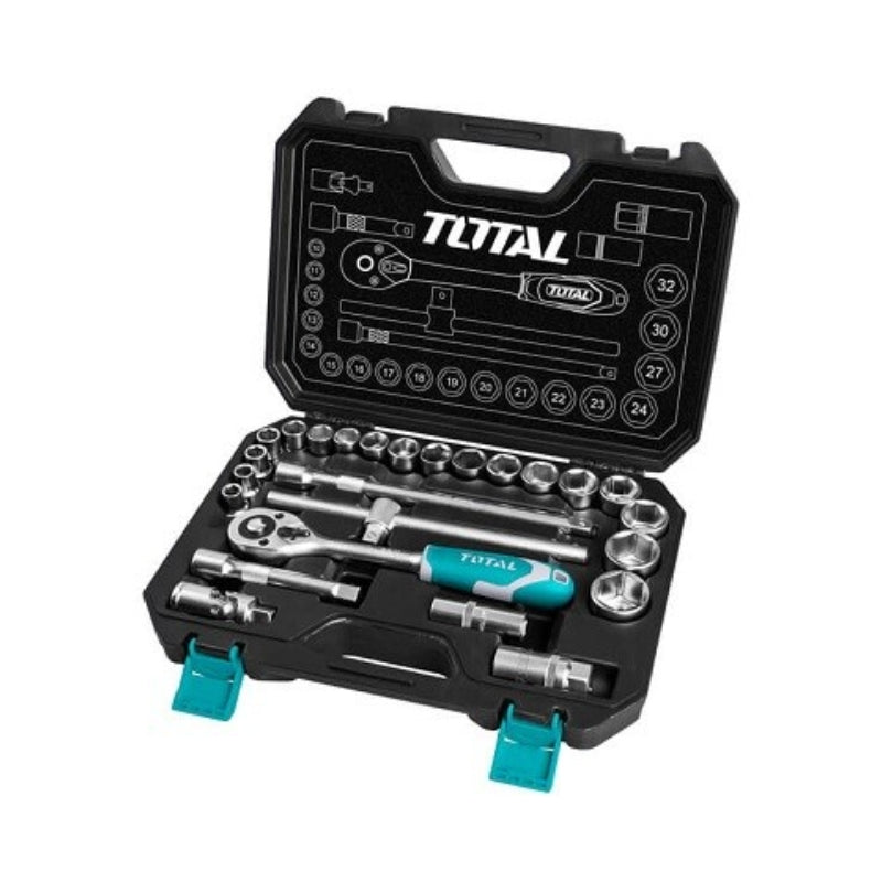 Jeu de 25 douilles 1/2″ TOTAL THT121251