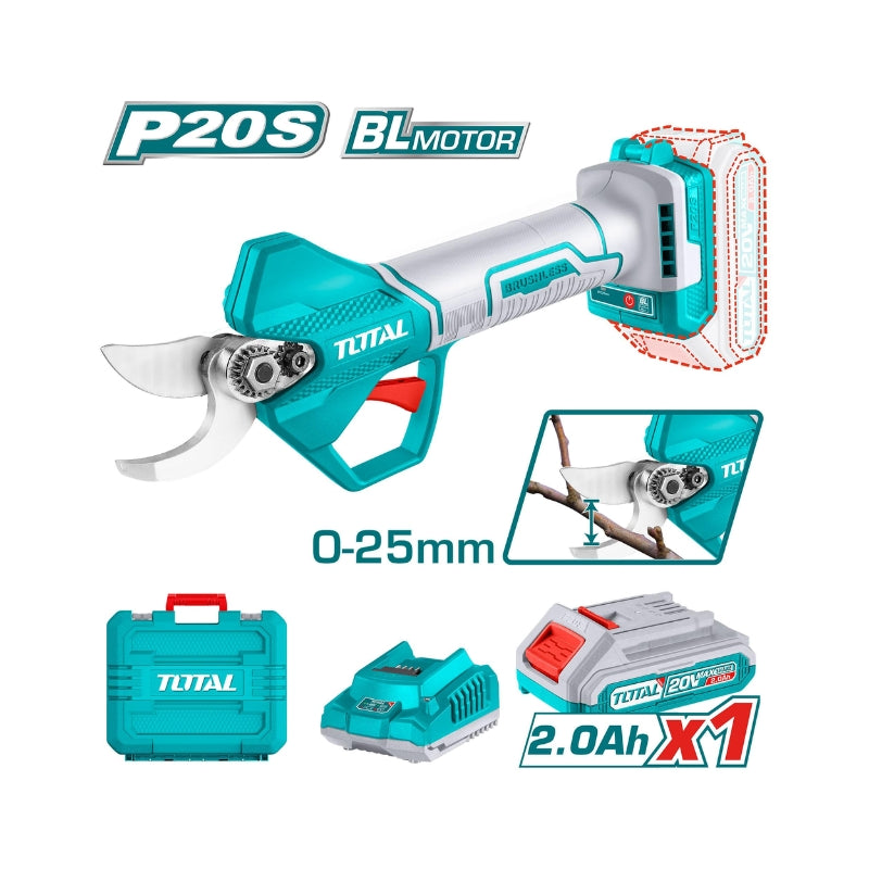 Cisaille droite à jauge 20V lithium-ion TOTAL TSSLI203083