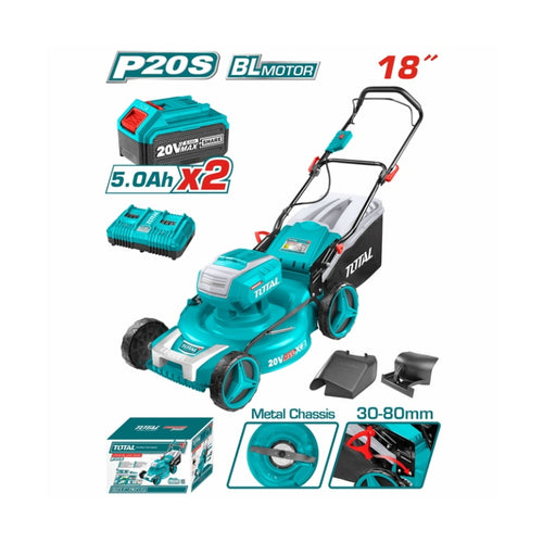 Tondeuse à gazon sans fil lithium-ion 40 V (2 × 20 V) 460 mm — TOTAL TLMLI20182
