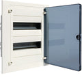 Coffret électrique encastré 24 modules porte transparente réf. VF-212-TF Hager