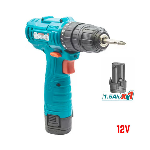 Visseuse sans fil 12 V, batterie 1,5 Ah, mandrin 0,8–10 mm — TOTAL TDLI12415