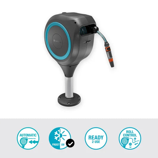 Utilisation du dévidoir automatique de terrasse RollUp M 20 m Gardena