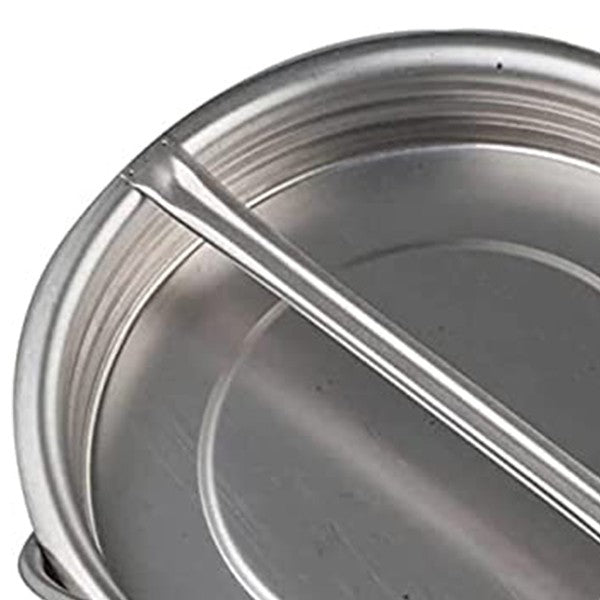Intérieur du couvercle du bidon d'huile d'olive inox