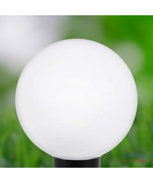 Boule de jardin 300 mm blanche + lampe LED 9W 4000K