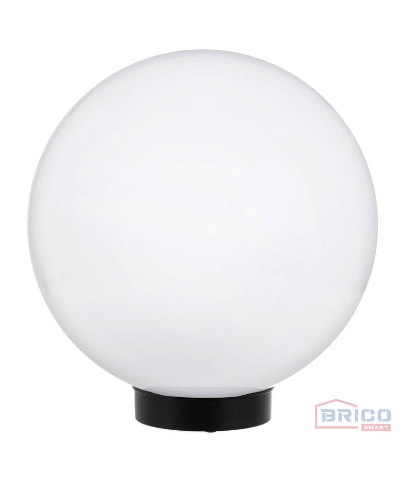 Boule de jardin 300 mm blanche + lampe LED 9W 4000K
