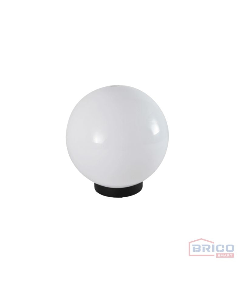 Boule de jardin 250 mm blanche + lampe LED 9W 4000K
