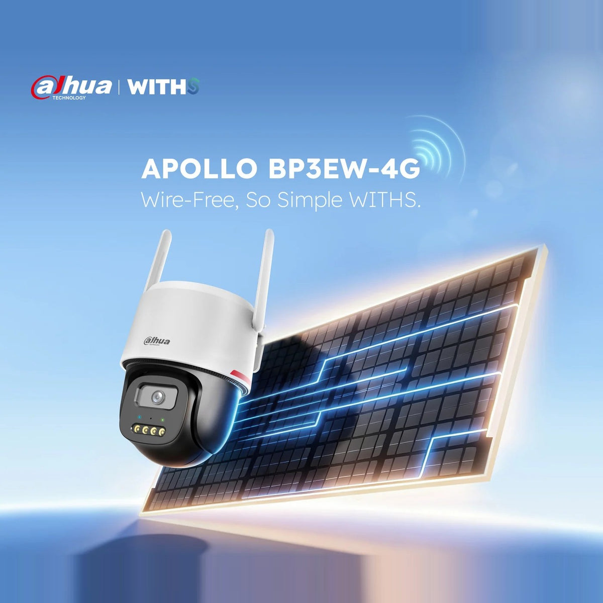 Caméra 4G solaire motorisée Dahua Apollo BP3EW-4G