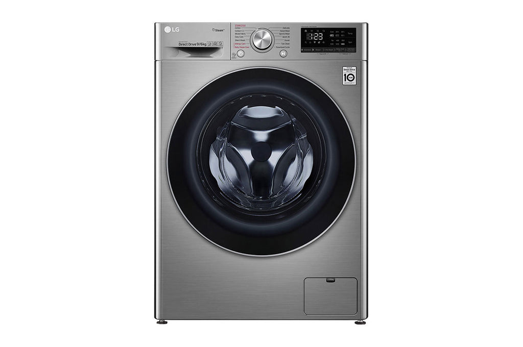 Lave-linge séchant 9 kg / 6 kg 1400 tr/min silver — LG F4V5VGP2T