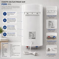 chauffe eau electrique slim Ferri (Blanc) 50L