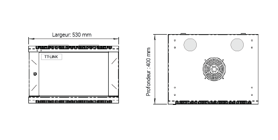 Fiche technique coffrets muraux TTLINK SW4.54xx