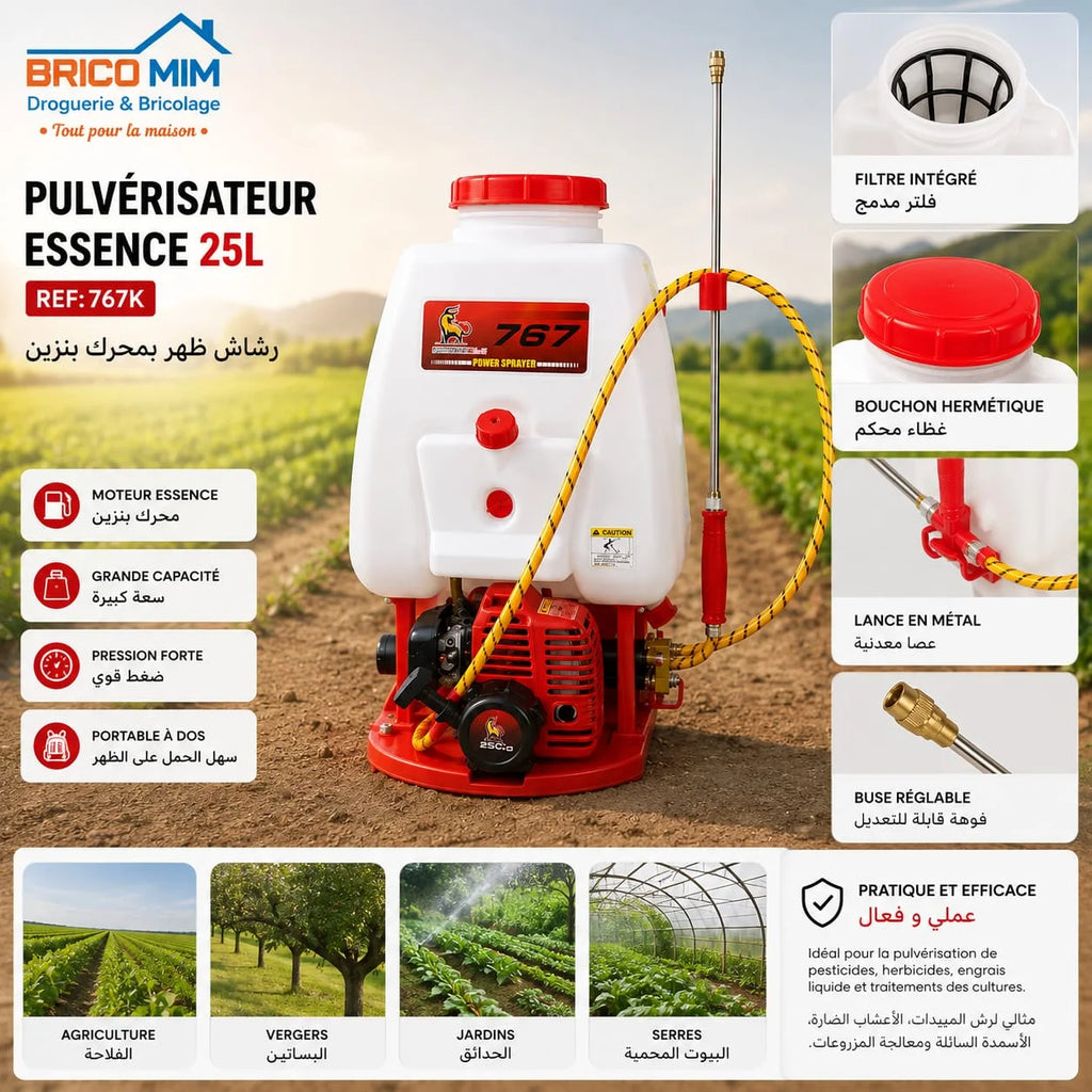 PULVERISATEUR ESSENCE 25L REF:767K