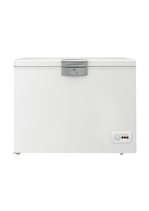 Congélateur coffre 298 L blanc — Beko HSA32502
