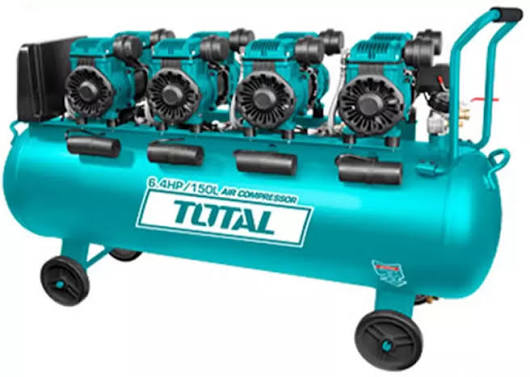Compresseur d’air 150 L sans huile 6,4 HP TOTAL TCS4481508