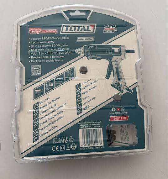 Pistolet à colle chaude TOTAL TT401116 45 W
