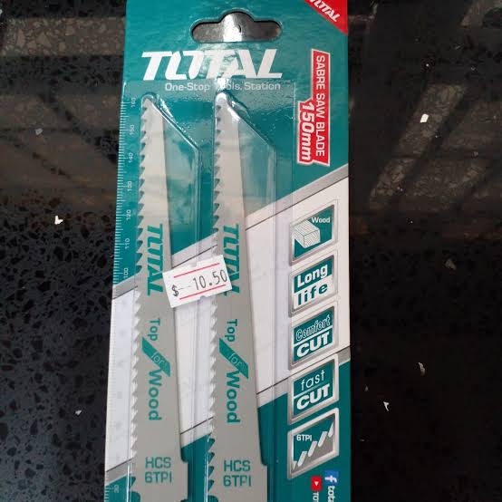 Lames de scie sabre pour bois 150 mm TOTAL TAC52644D