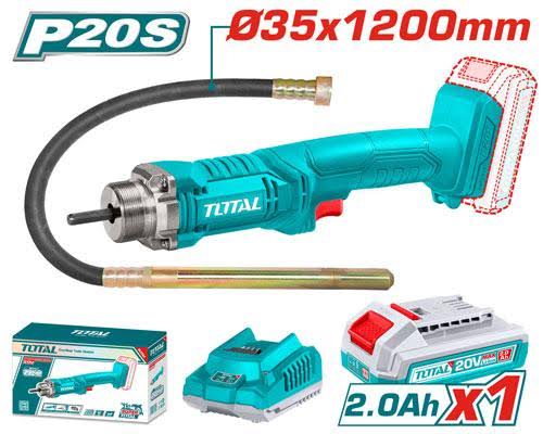 Vibrateur à béton sans fil TOTAL TCVLI2023011 20 V