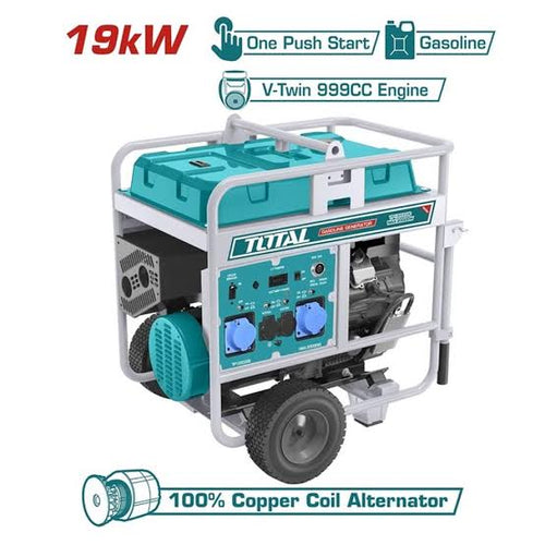 Groupe électrogène essence triphasé 19 kW — TOTAL TP1200006T