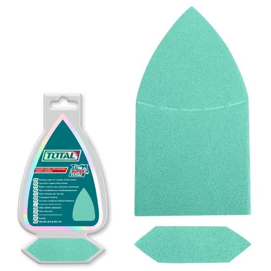 Set de feuilles abrasives pour ponceuse delta 93×172 mm / 86×27 mm TOTAL TAC938660