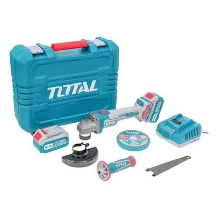 Meuleuse d'angle sans fil TOTAL TAGLI271532 20 V à batterie lithium-ion