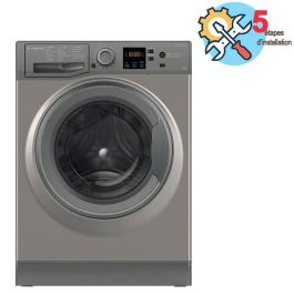 Machine à laver frontale 8 kg inox — Ariston NS 828C GG