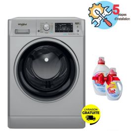 Machine à laver frontale 9 kg 1200 tr/min silver — Whirlpool FFWD 9248 SBS V NA