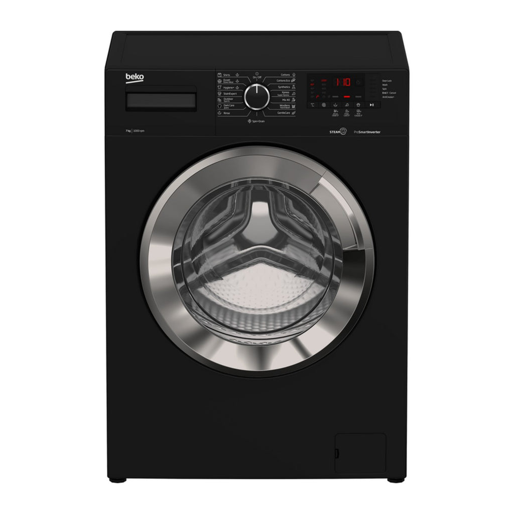 Machine à laver 7 kg 1000 tr/min noir — Beko WTV7512BOB