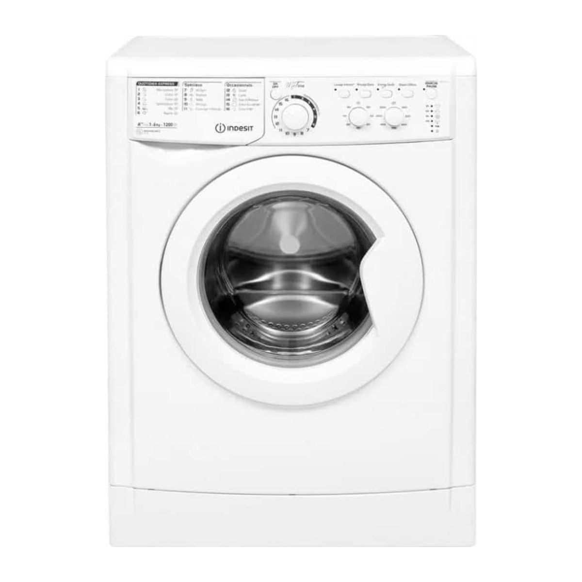 Machine à laver frontale 6 kg 1000 tr/min blanc — Indesit EWC 61052 W NA