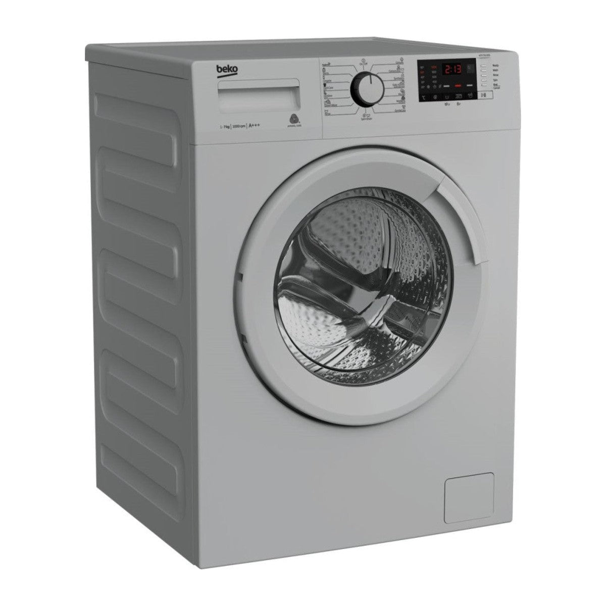 Machine à laver frontale 7 kg 1000 tr/min gris — Beko WTE7512BSS