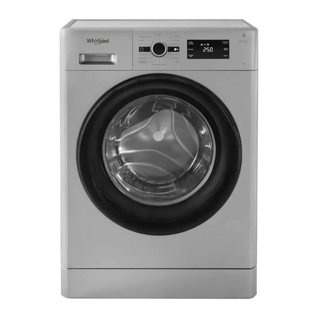 Machine à laver frontale 7 kg 1200 tr/min silver — Whirlpool FWG 71253 SB NA