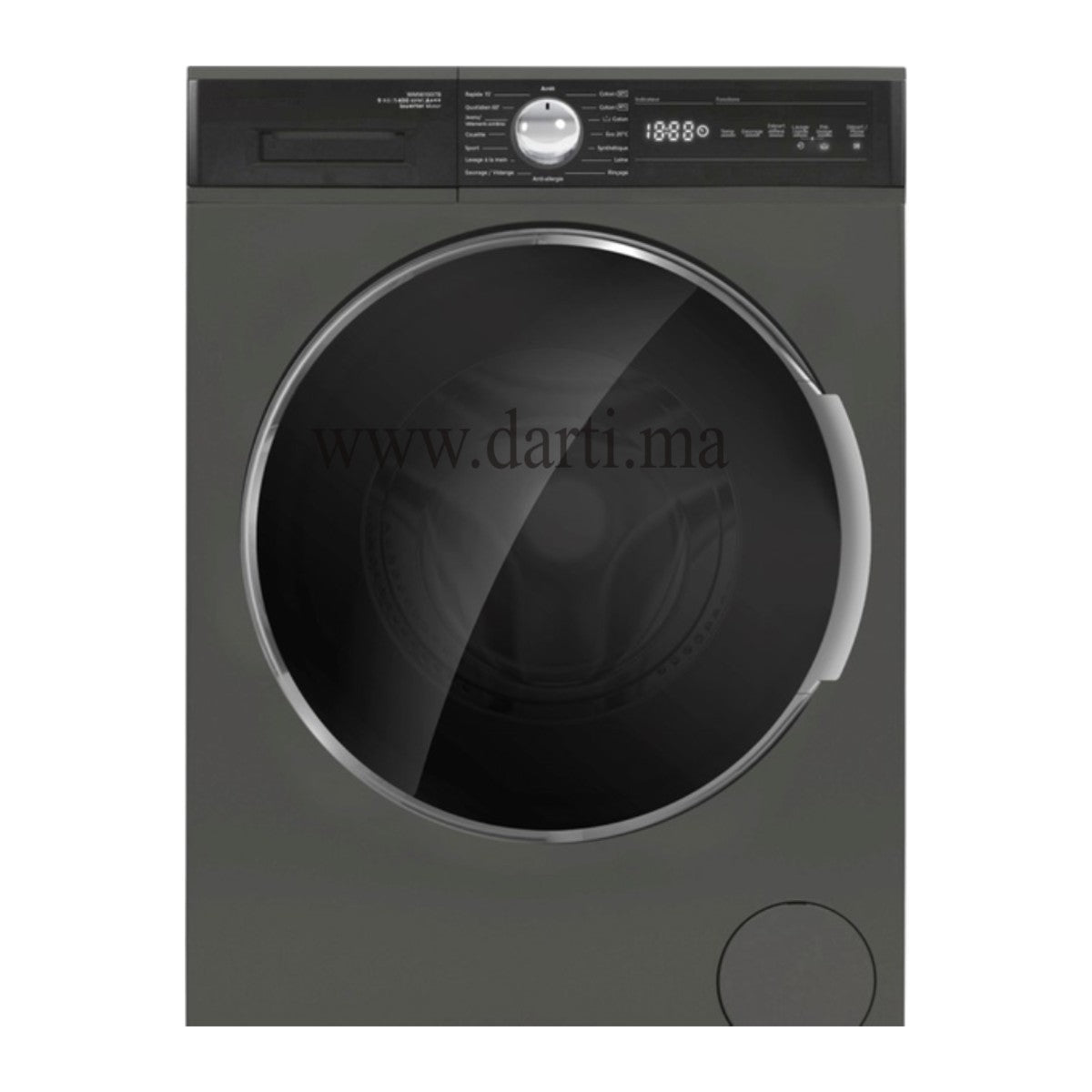 Machine à laver frontale 8 kg 1000 tr/min inox — Fitco FAWM8100MARS