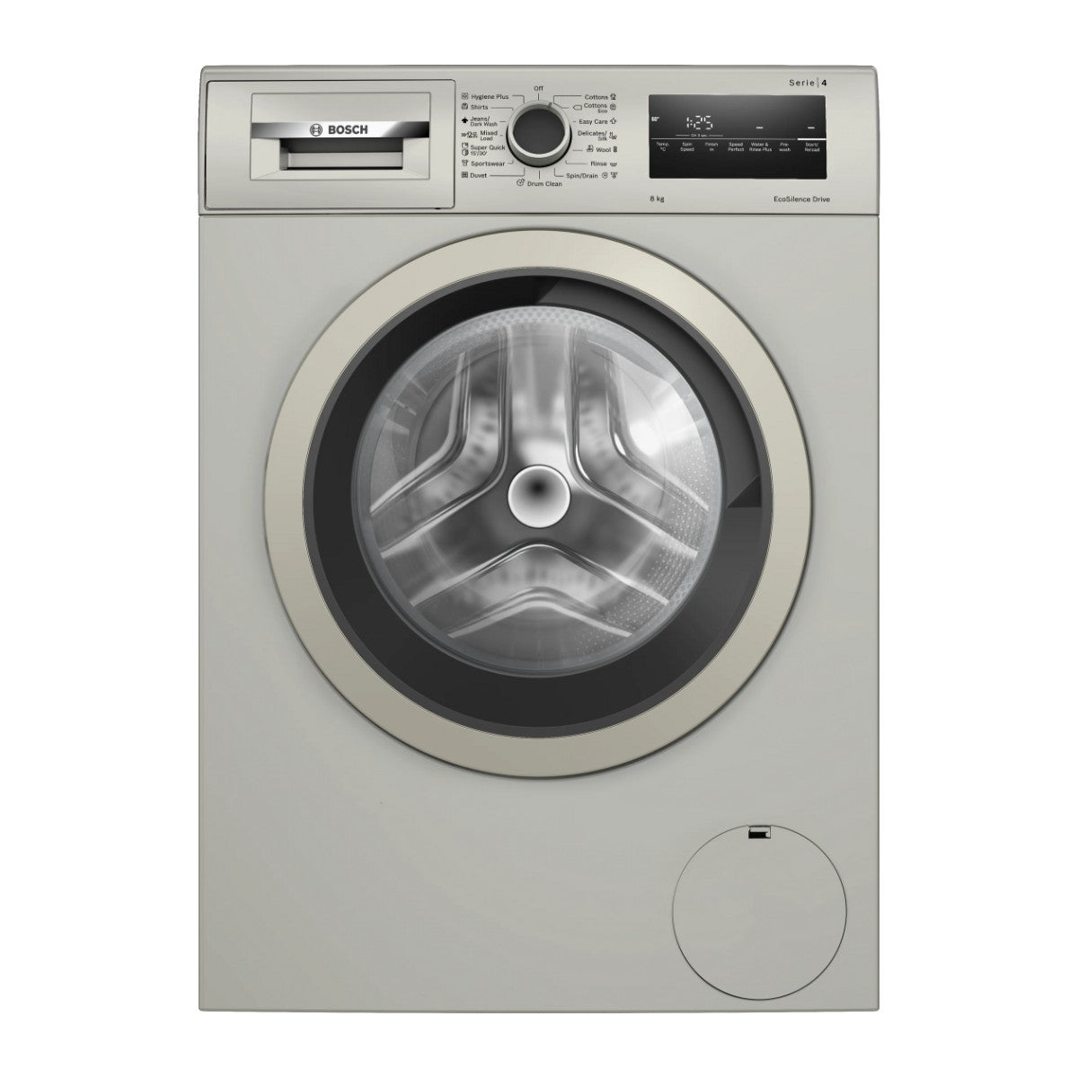 Machine à laver frontale 8 kg 1200 tr/min silver — Bosch WAN2420XME