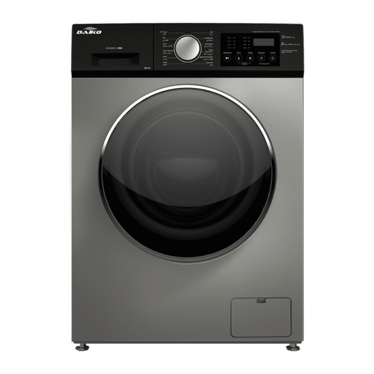 Machine à laver frontale 8 kg silver — Daiko WU828CX87K