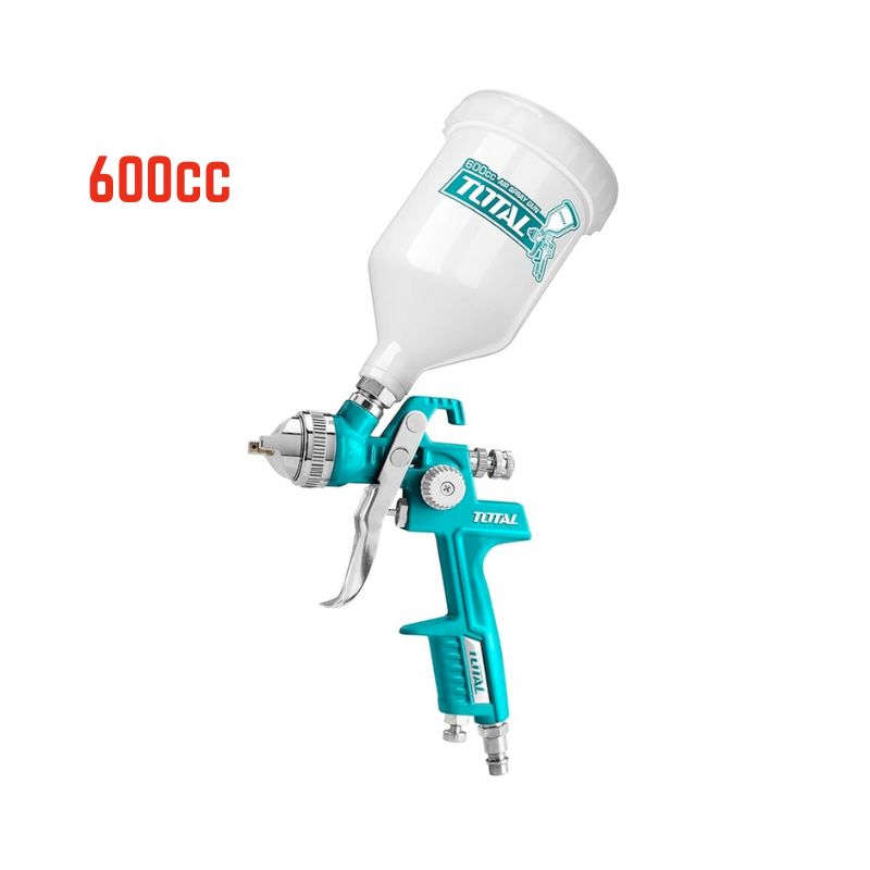 Pistolet à peinture pneumatique 600cc 1.4mm TOTAL TAT10601