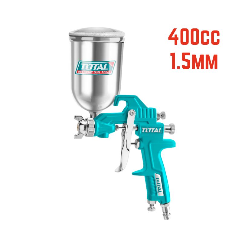 Pistolet à peinture 400cc – 1.5mm TOTAL TAT10402
