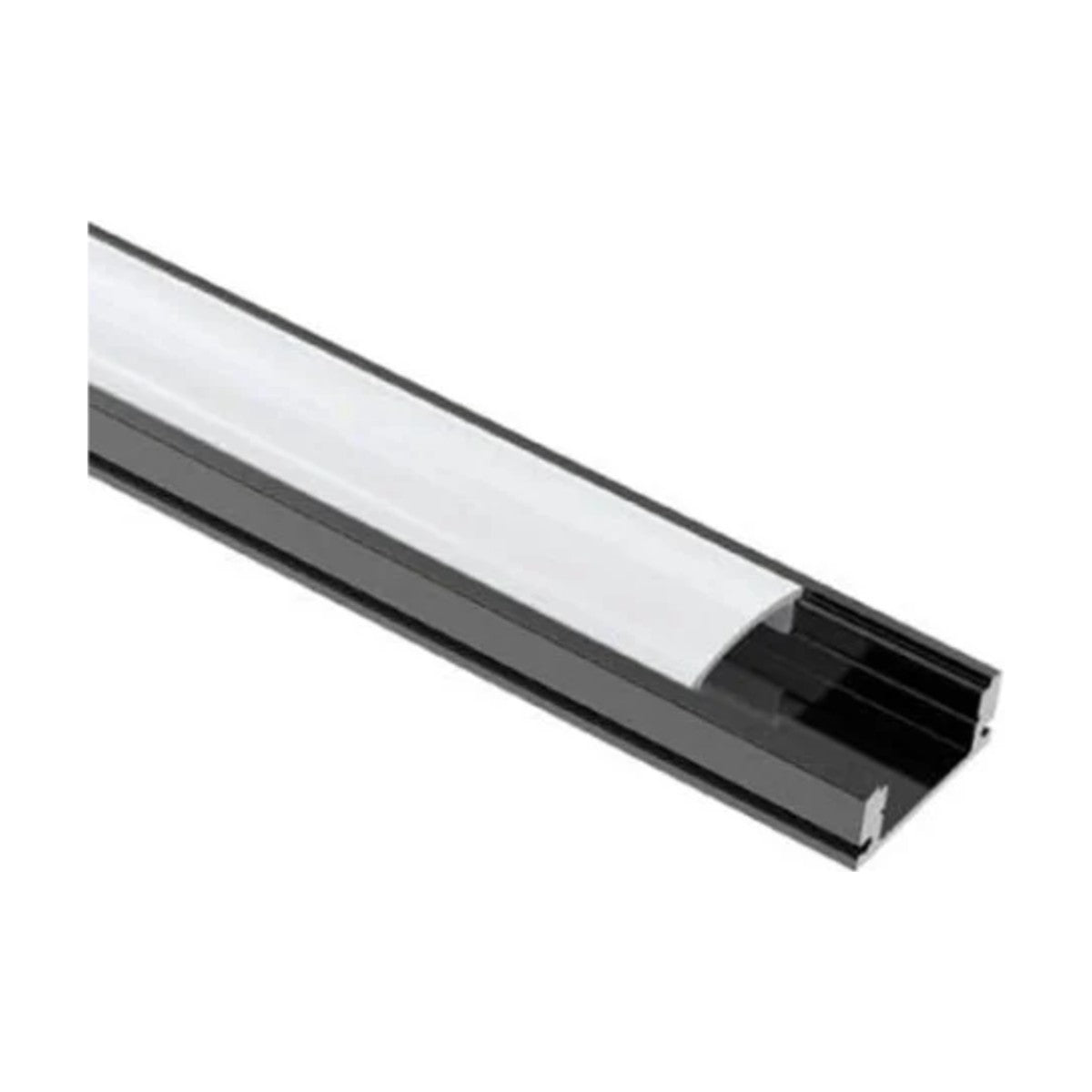 Profilé LED apparent PROFILIGHT noir mat 17×7 mm 3 m