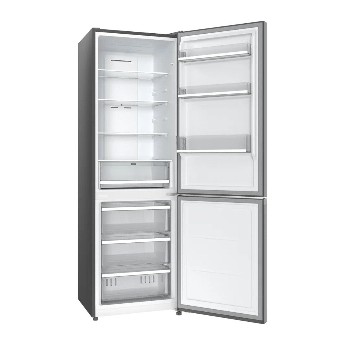 Réfrigérateur combiné Amerykana AFCB 350 NF VBM, portes ouvertes