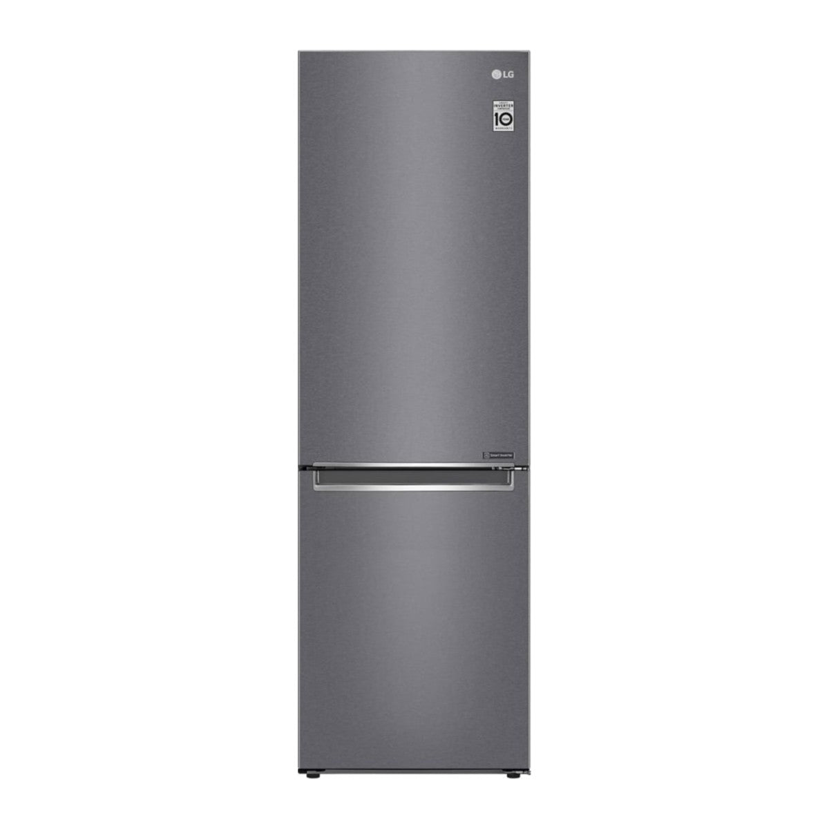 Réfrigérateur combiné LG GR-B479NQLM platinum silver vu de face