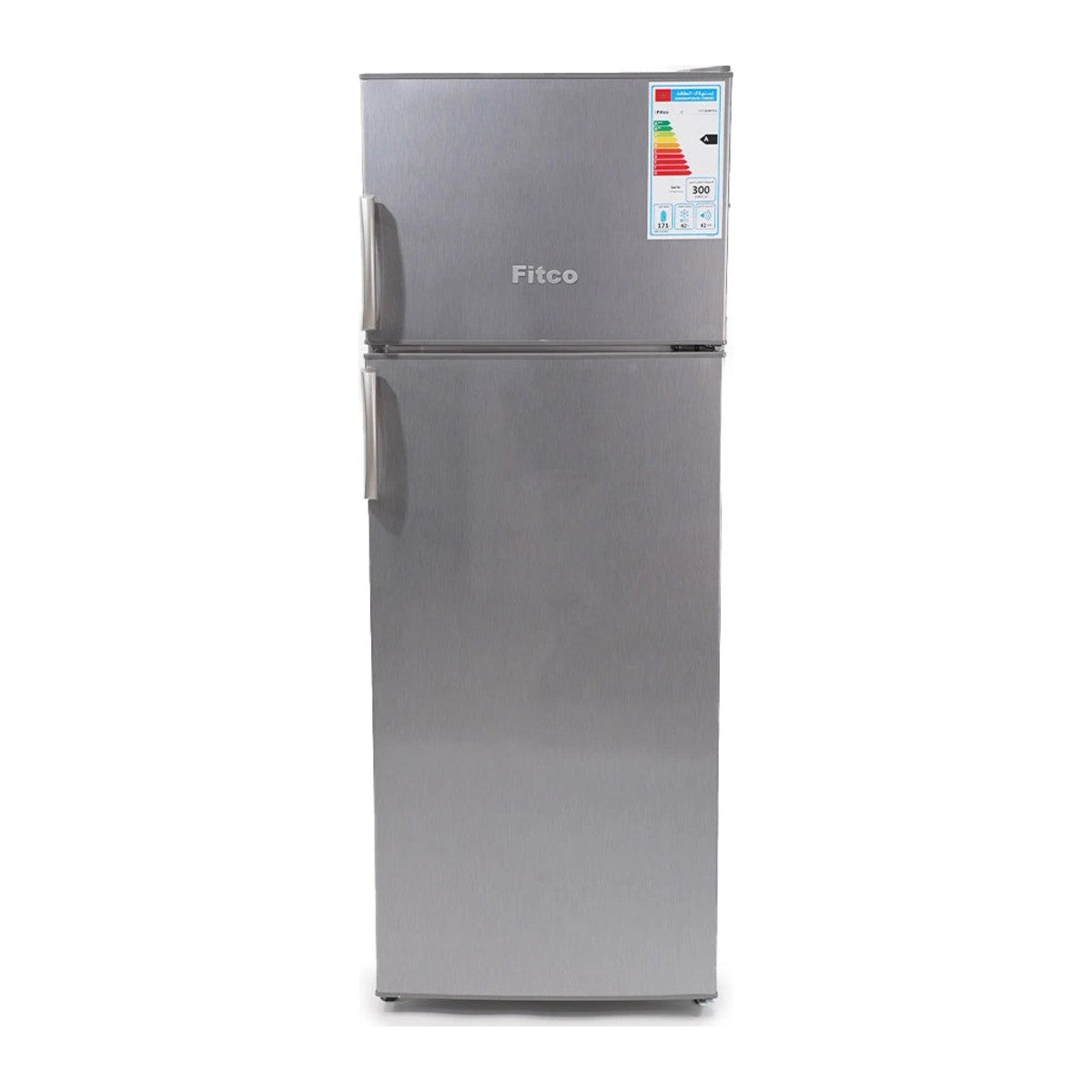Réfrigérateur double porte Fitco FIT-298RTXA silver