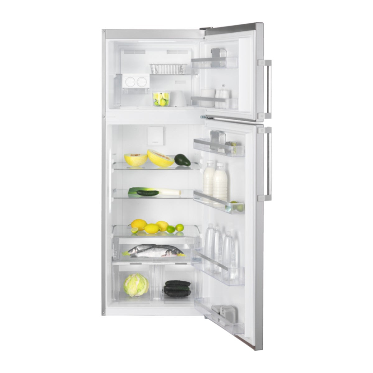 Réfrigérateur double porte Arthur Martin AJF4850JOX inox, porte ouverte