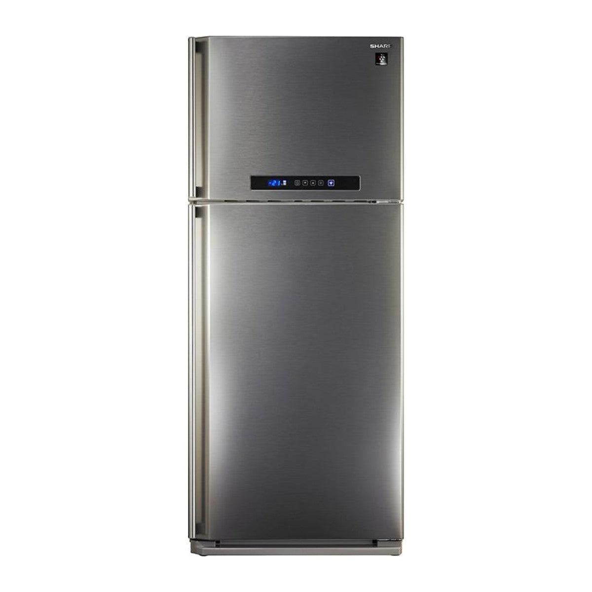 Réfrigérateur double porte Sharp SJ-PC48A inox avec afficheur, vue de face